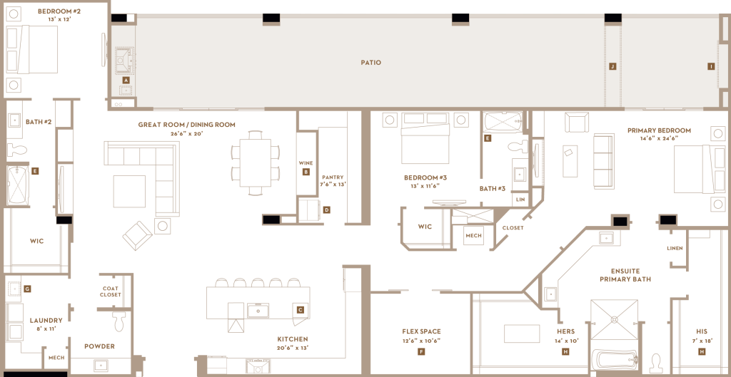 Desert Ridge Layout Floor Plans | The Luxe at Desert Ridge