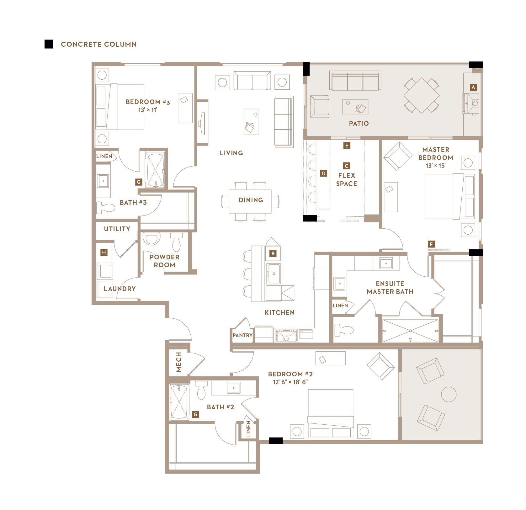 Marcelo Floorplan | The Luxe at Desert Ridge